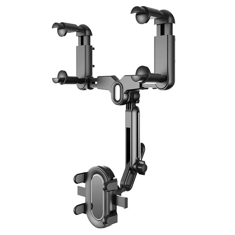 ABS automobile rear view mirror bracket with folding rod mechanism for universal vehicle installation