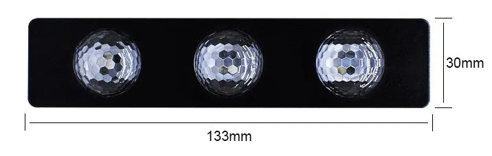 Colourful USB car interior LED atmosphere light for GM footwell, 133x30x19mm, PVC crystal lampshade