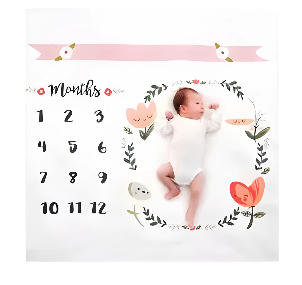 Large square baby blanket measuring 100 cm by 100 cm in a solid colour.