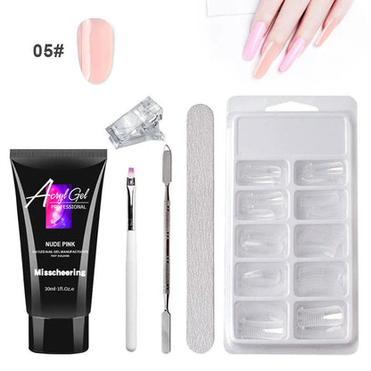 Portable and durable gel nail art kit with professional-grade UV/LED lamp and comprehensive manicure tool set for salon-quality results at home