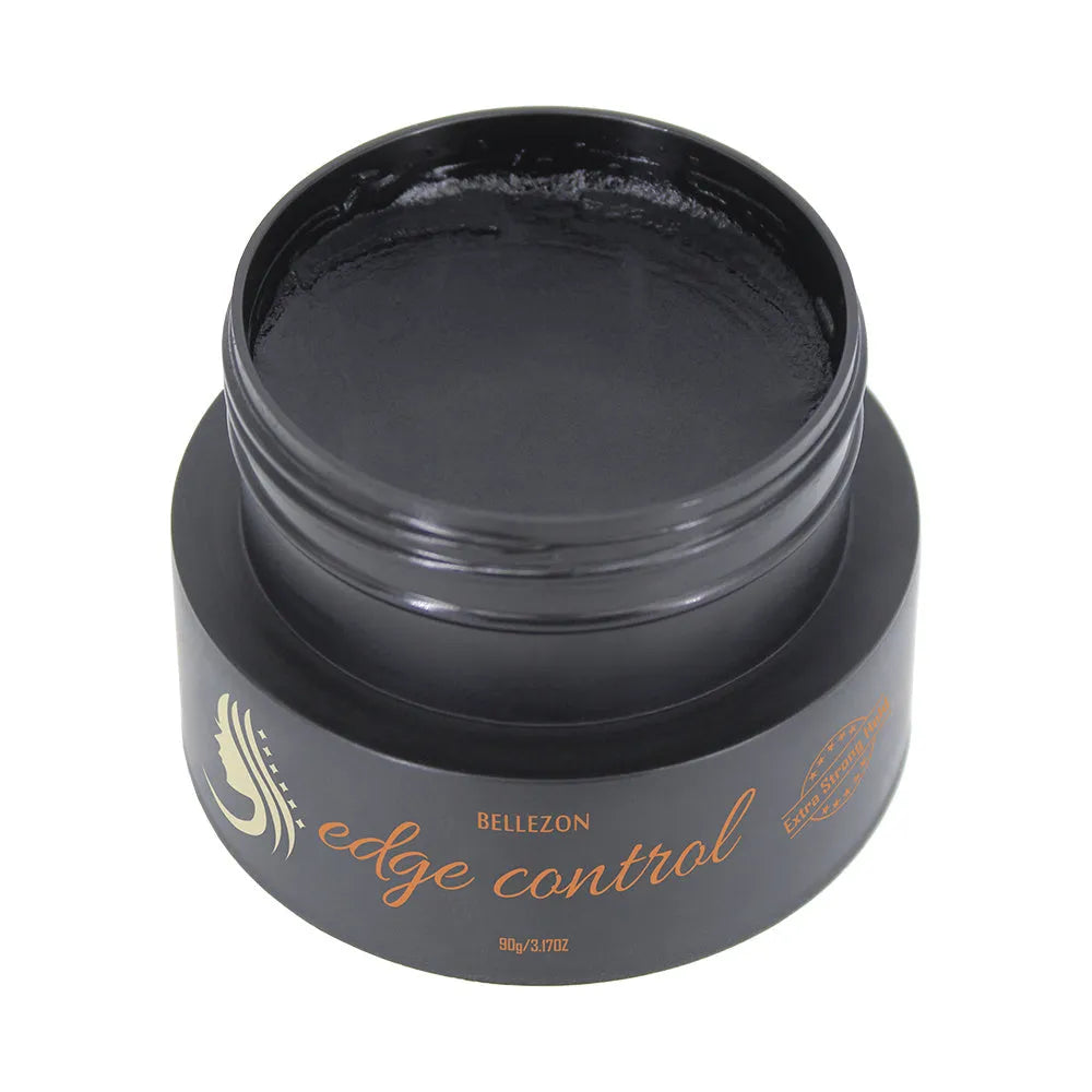 90g peach flavour hair wax for edge control and sideburn styling, non-greasy, 18-hour hold