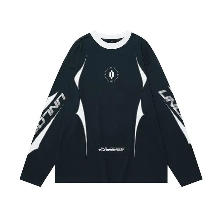 Men's grey cotton hoodie with drop shoulder sleeves and loose fit showing letter pattern detail