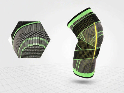 Premium sports knee pads with adjustable straps, breathable fabric, and sturdy construction for injury prevention and high-performance athletics