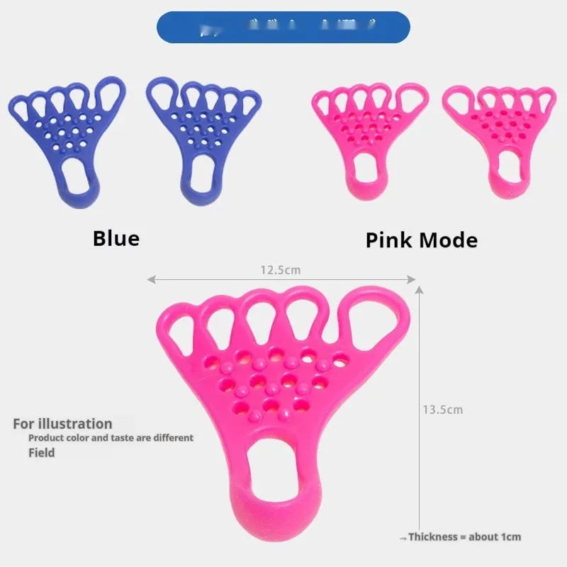 Foot massage rib puller stretching device in Rose Red or Blue with thumb valgus orthosis support