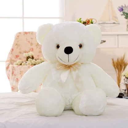 Illuminating Plush Teddy Bear with LED light display in various colors