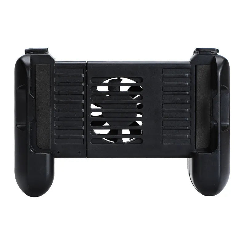 Black Cooling Bluetooth Controller P2 for iPhone mobile gaming with cooling fan