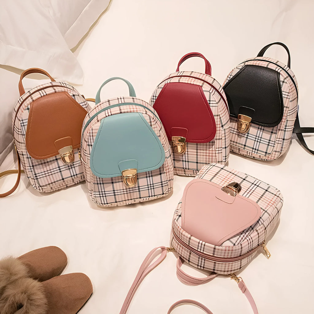 One shoulder diagonal phone bag in PU leather, shown in multiple colour options including black, blue, and pink.