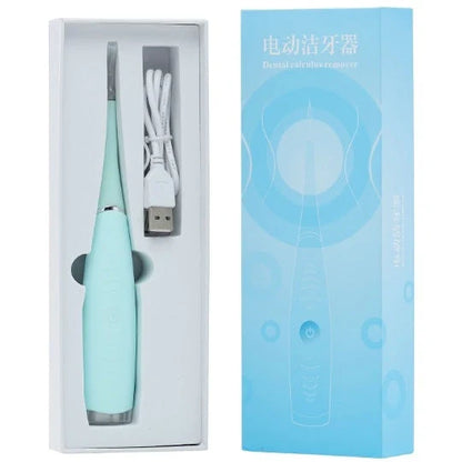 Powerful electric toothbrush with high-frequency vibration and physical calculus removal for deep dental cleaning