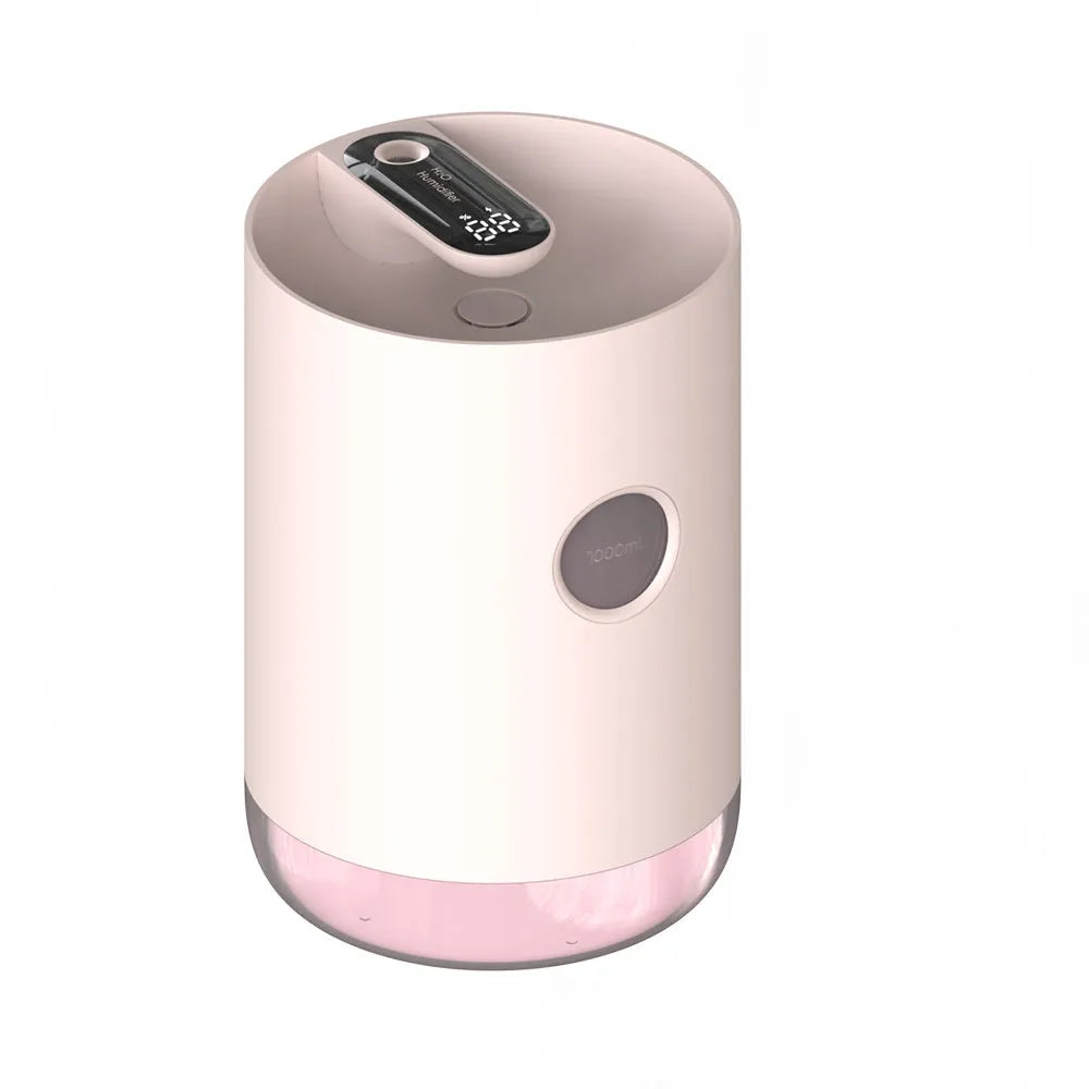 Blue wireless USB humidifier with water tank for rooms up to 10 square metres