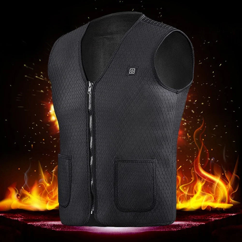 Versatile outdoor electric heated vest with adjustable heat settings, durable construction, and flexible design for all-season adventures