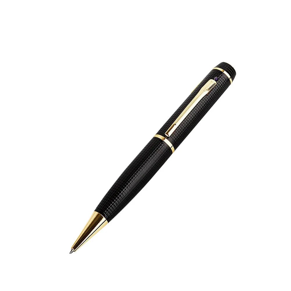 USB conference recorder pen in gold or grey, 53g, pen-style digital voice recorder without memory card
