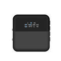 CSR8675 Bluetooth 5.0 adapter receiver in black with Micro USB charging port and AUX input