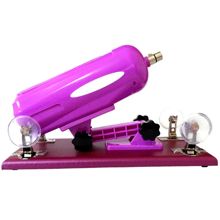 Bobb automatic telescopic thrusting sex toy in purple, black, and pink colour options
