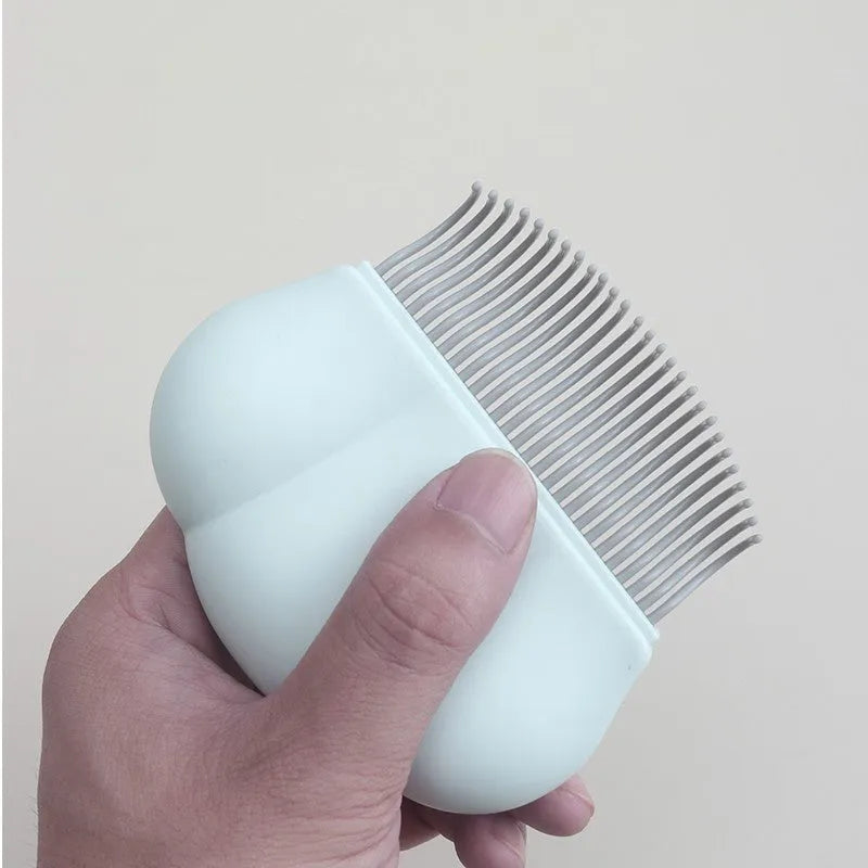 Paw Soft deshedding brush for pets in blue, pink or white with 9x9 cm head