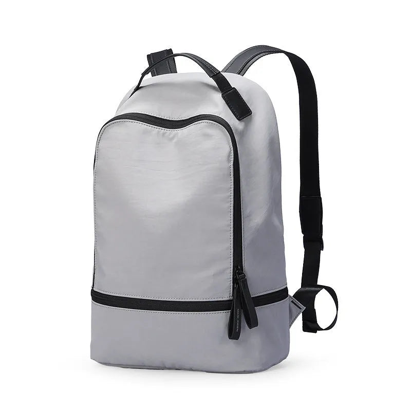 Marco Leideng light travel backpack in blue black colour with Oxford cloth construction and urban simplicity style
