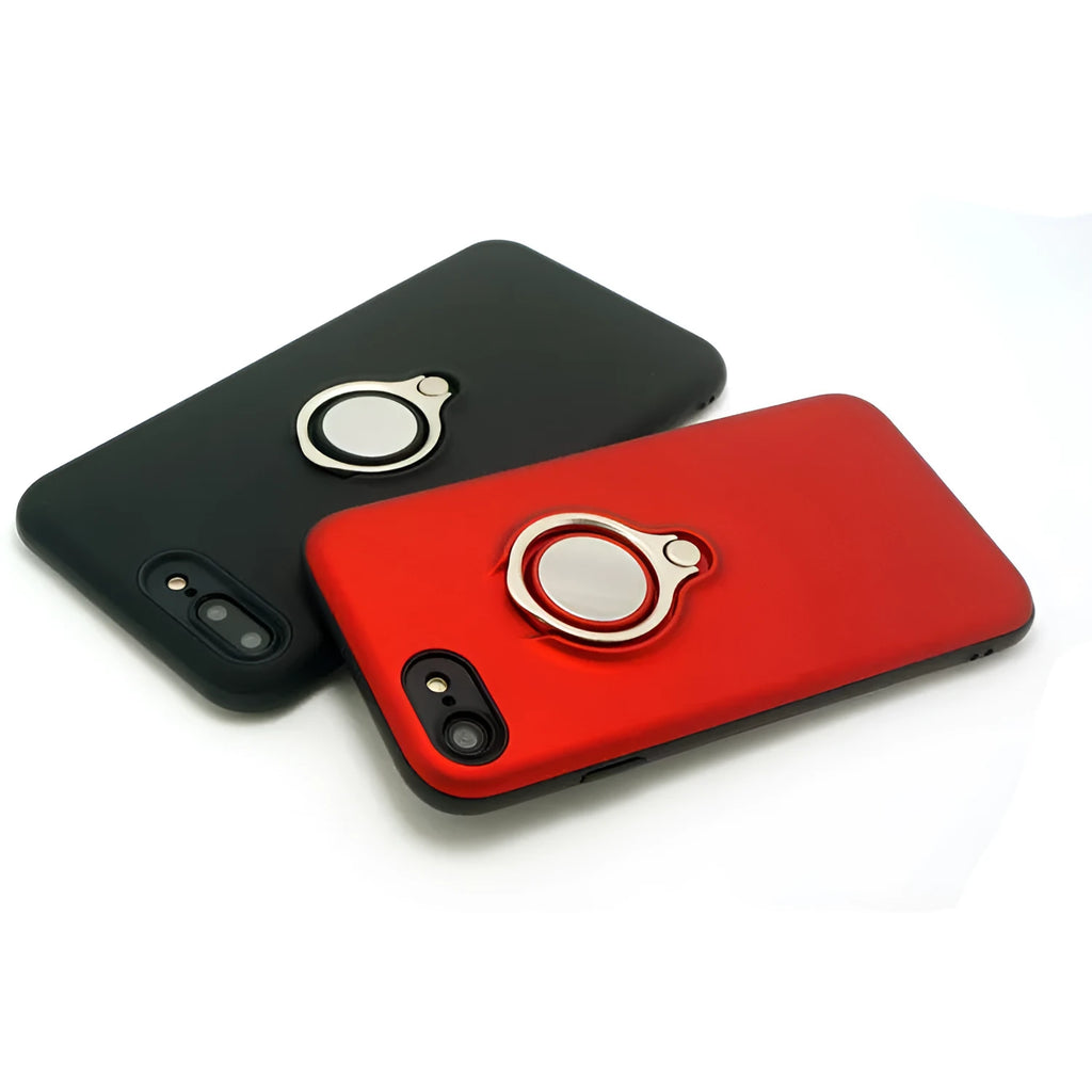Magnetic iPhone back cover case in solid colours showing magnetic attachment points