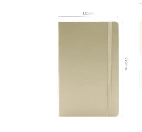 A5 tactile PU hardcover notebook with 96 sheets, available in multiple colours including black and champagne gold