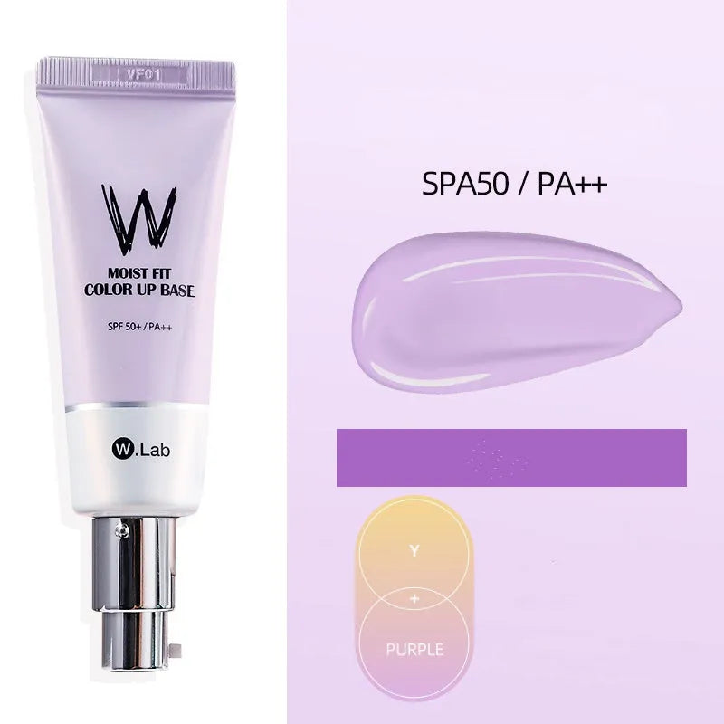 Pink pre-makeup cream primer 35ml with nicotinamide, rose extract and glycerin for brightening and concealing