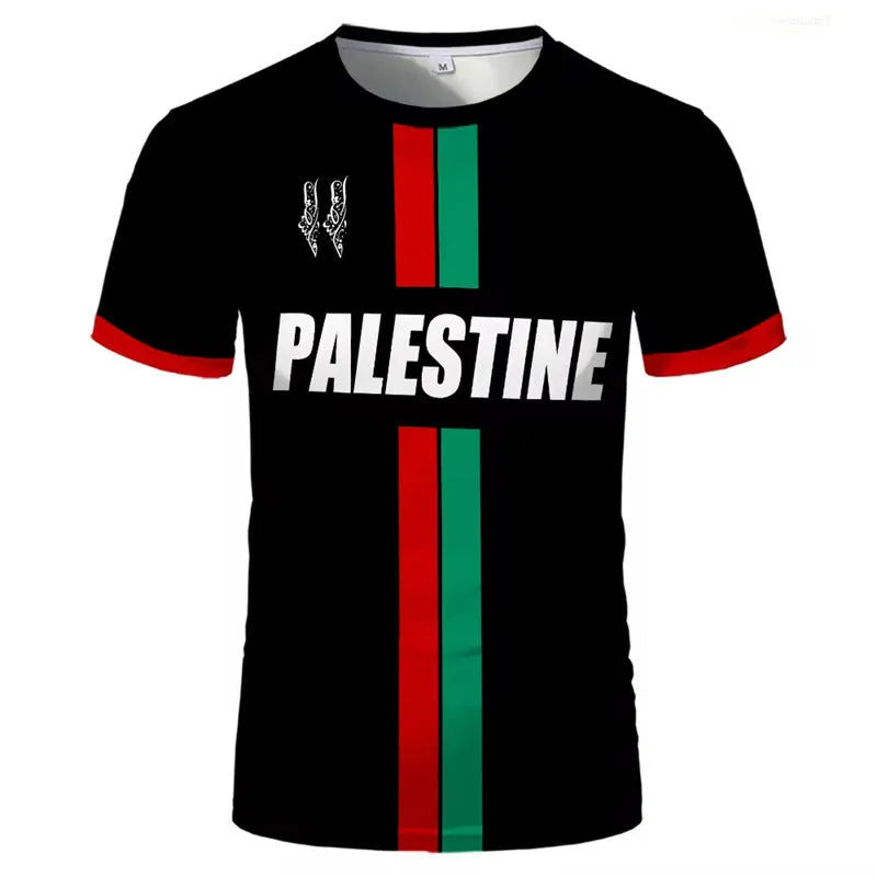 3D printed football t-shirt in black spandex fabric with raised patterns and half sleeves