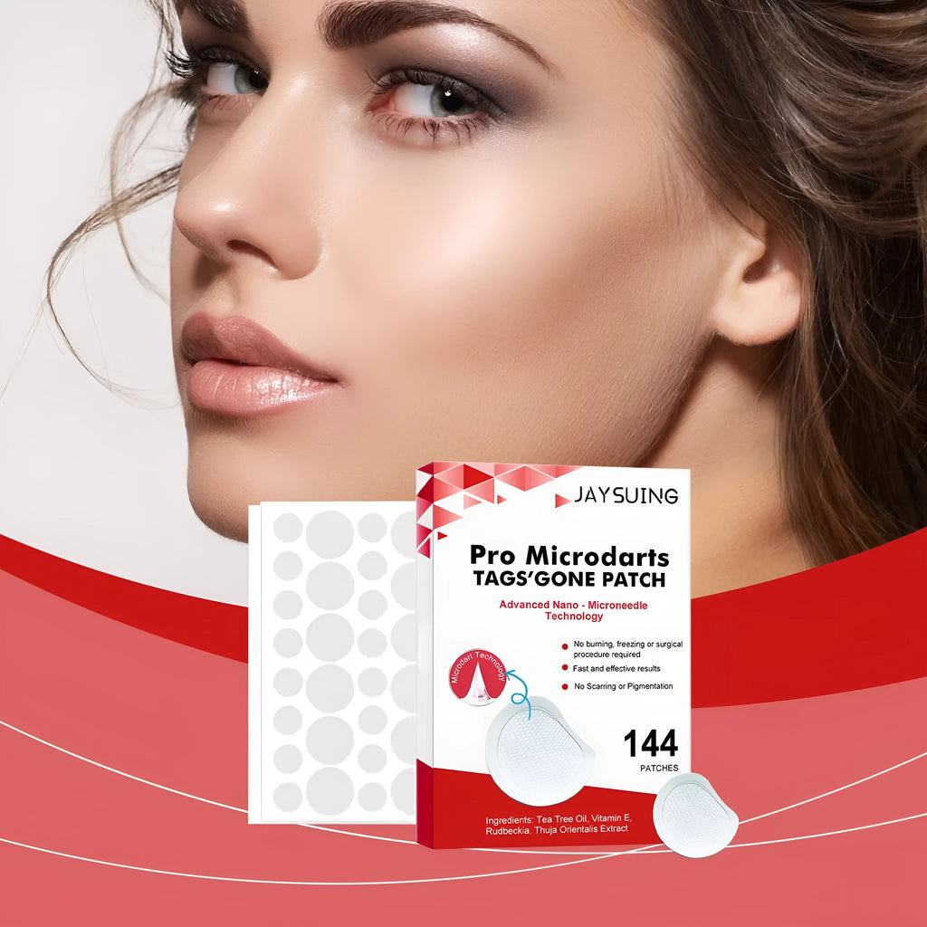 Micro needle wart removal care patches in adhesive bandage format with tea tree oil and vitamin E