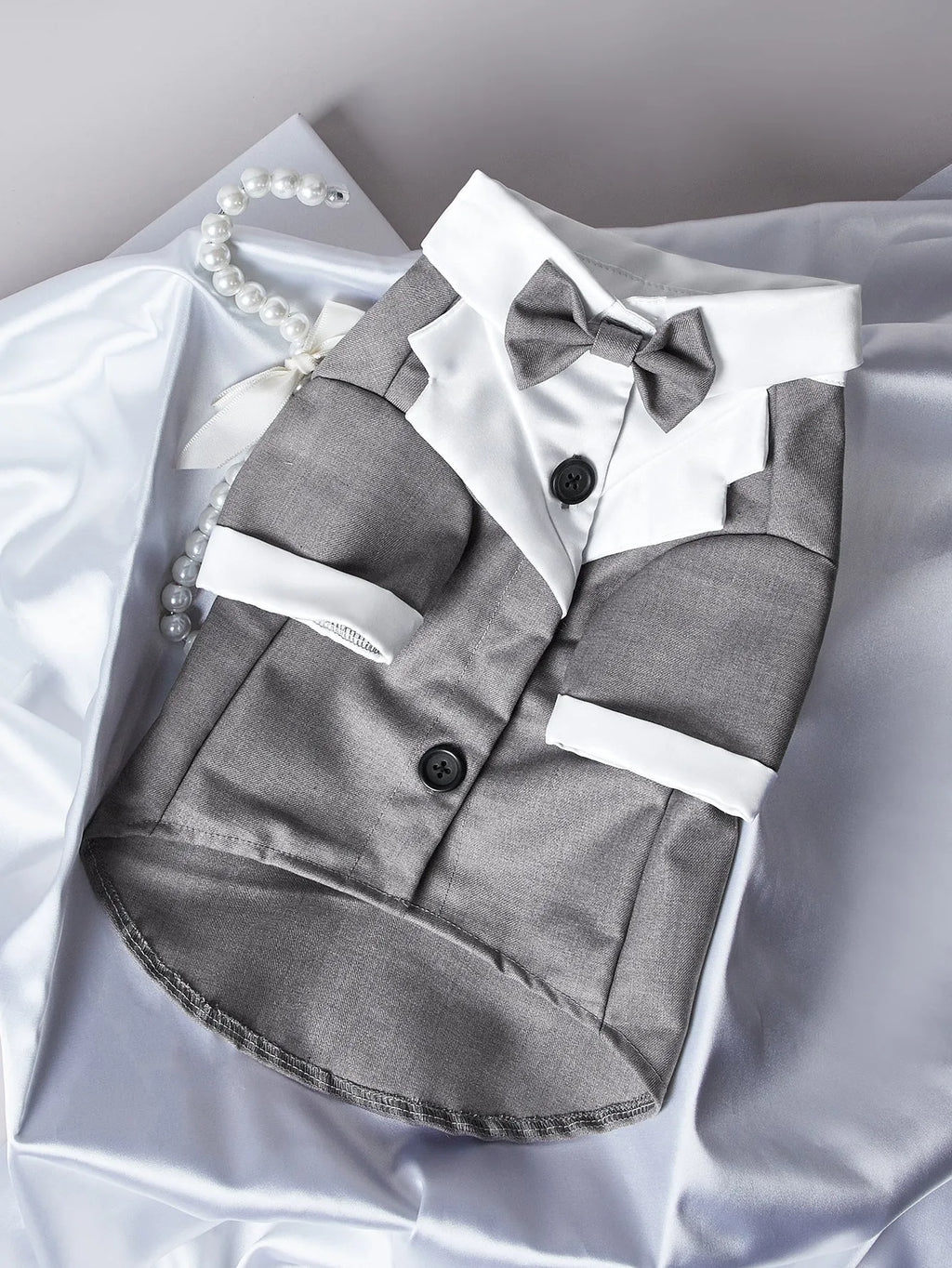 Chinese style four-legged gentleman wedding suit for dogs in polyester fabric