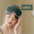 Portable Eye SPA Mask in pink or green with suede shell and USB cable
