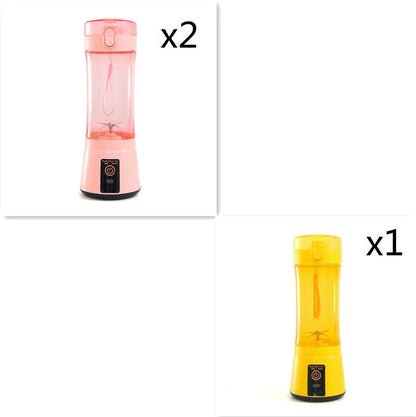 Portable USB Rechargeable Fruit Smoothie Blender with Cordless Design and Powerful Blending Capabilities