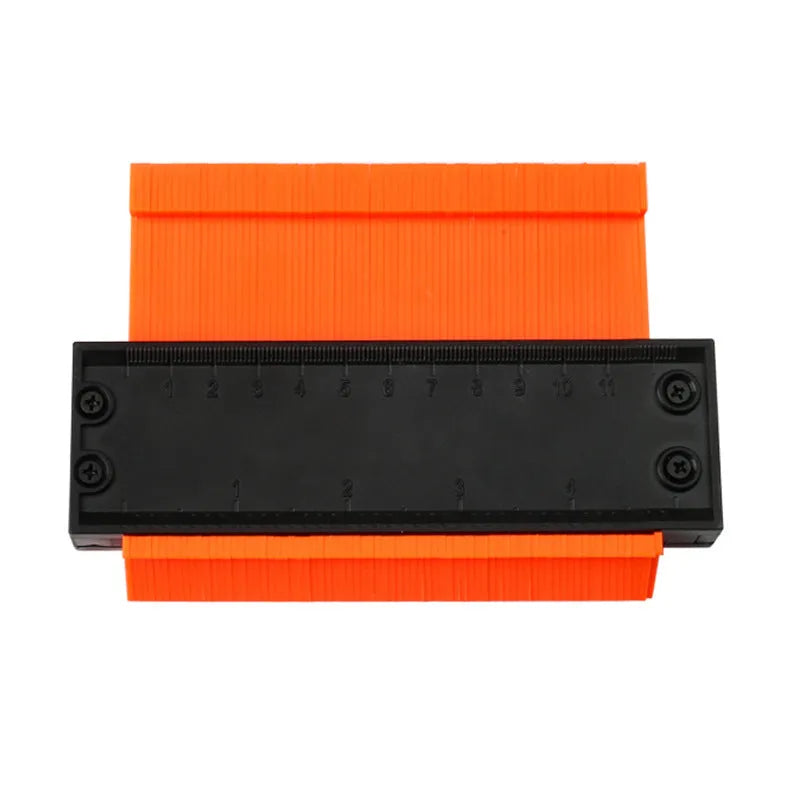 Orange 5 and 10 inch ABS contour gauge duplicator with aluminium alloy frame for measuring irregular shapes