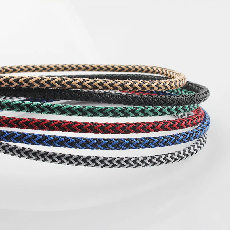 Hemp rope braided USB to Lightning charging cable for Apple iPhone in six colour options