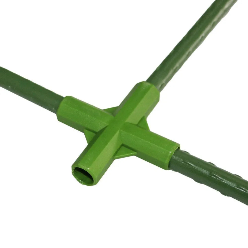 PP plant support connectors for 11mm garden stakes with 3-way and 4-way joiners