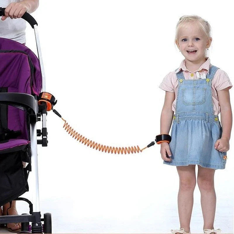 Secure Child Safety Leash with Adjustable Strap - Premium PU material, 360-degree swivel, and breathable interior for active families