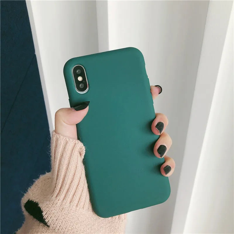 Silicone phone case for iPhone XR and XS Max in eight colour options