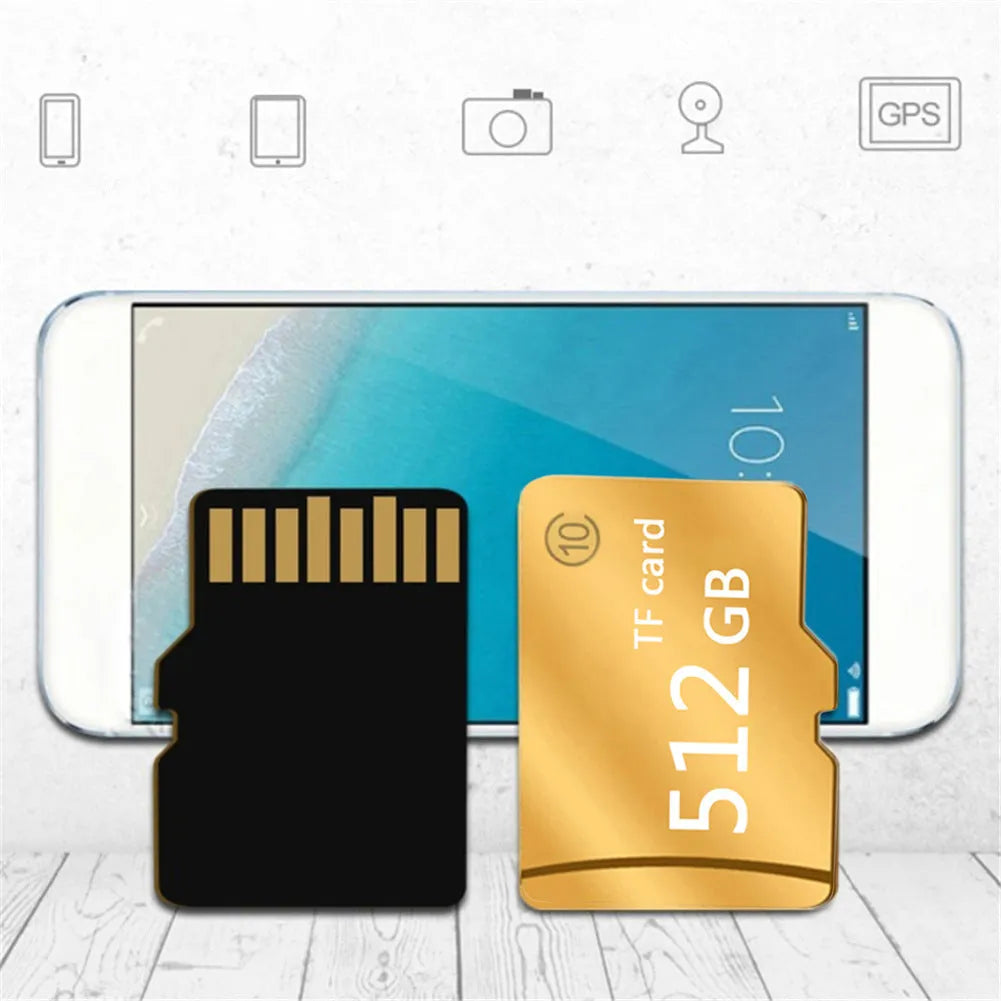 M Series SD memory card Class 4 in gold and black colour options with 1GB to 512GB capacity
