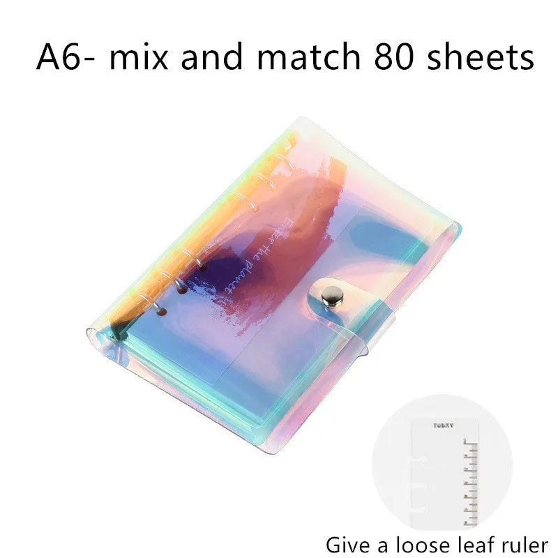 A5 and A6 hand account notebook with loose leaf binding in five style options.