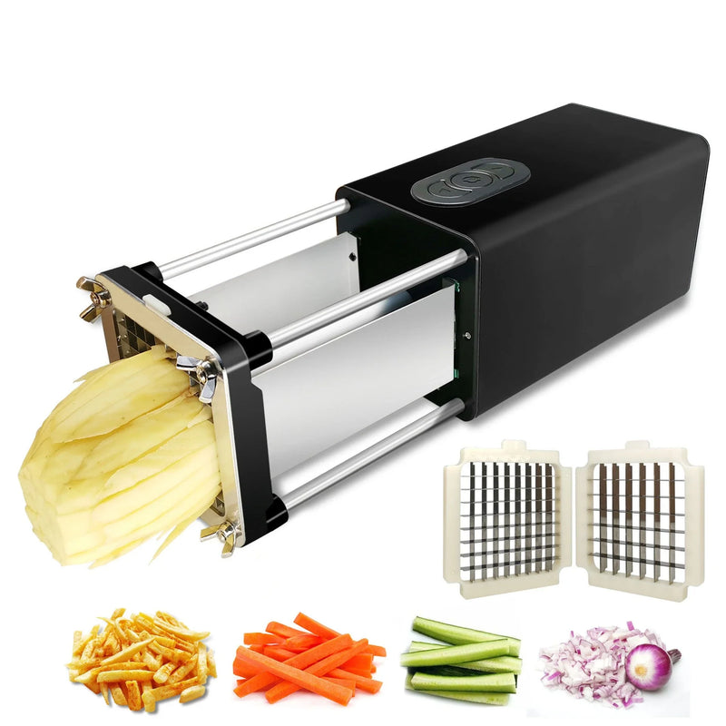 NZ Powerful Electric French Fry Cutter for Commercial and Home Use