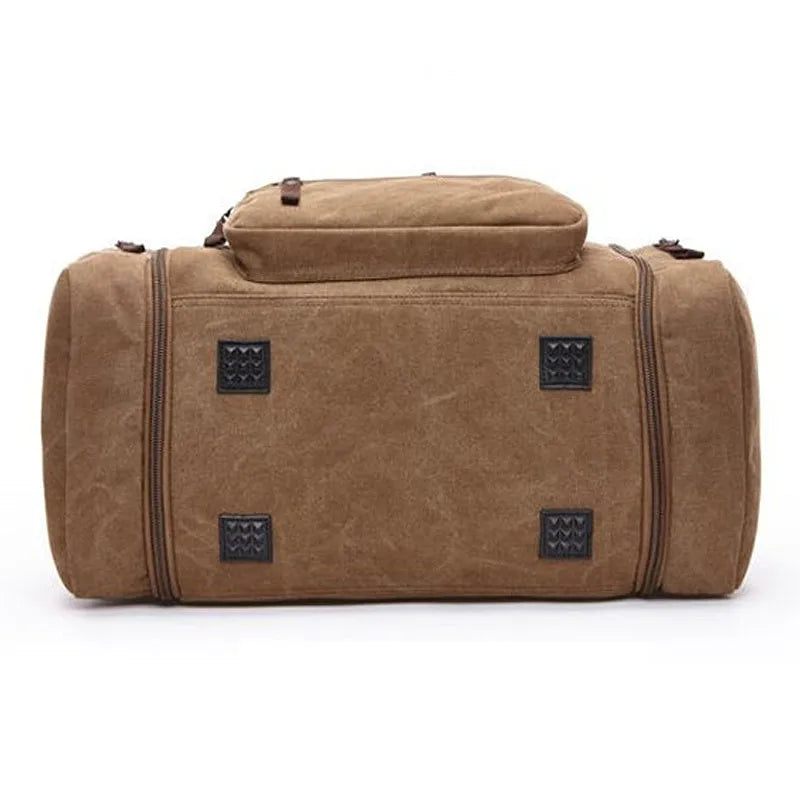 Canvas travel bag with soft handle, plain surface, cotton lining, shown in available colours