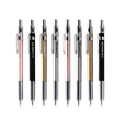 Japanese cherry blossom metal mechanical pencil in gold, silver, black, or pink with 0.5mm or 0.3mm lead options