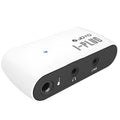 White metal distortion headphone amplifier pedal for electric guitar with Link C input connection.
