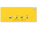 Intelligent electric heated desktop mat with touch controls and three-colour indicator lights on a wooden desk.