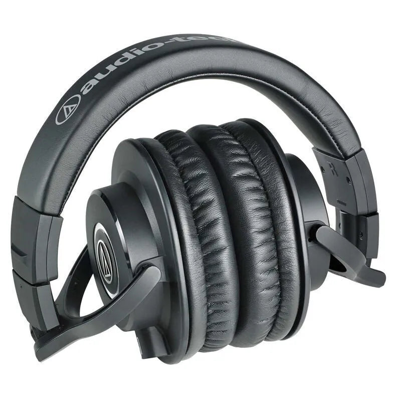 Audio-Technica ATH-M40x black wired over-ear monitor headphones with 3.5mm plug