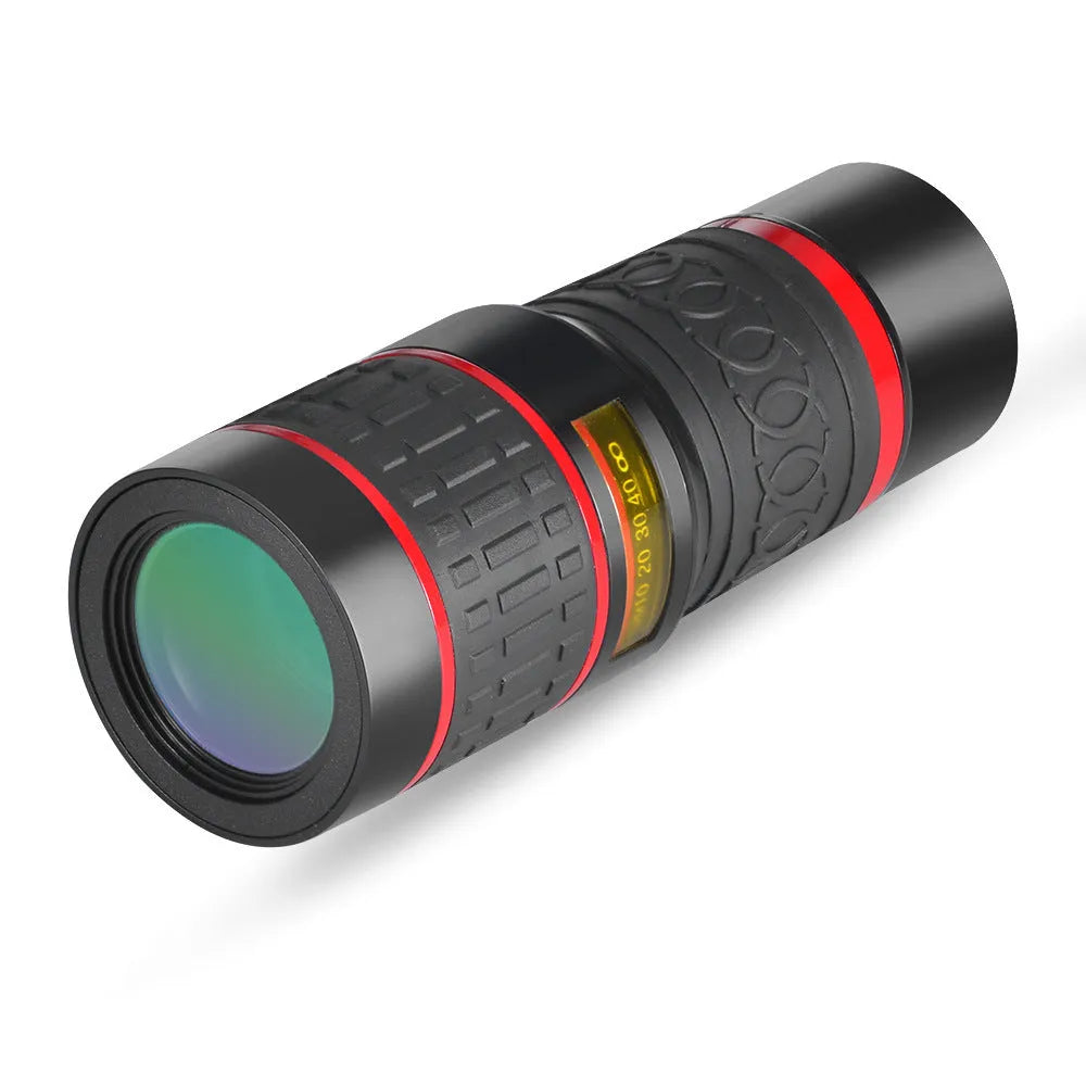20x magnification cell phone telescope with universal clip attachment for smartphone cameras