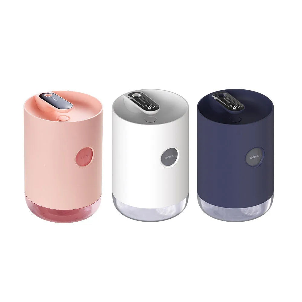 Blue wireless USB humidifier with water tank for rooms up to 10 square metres