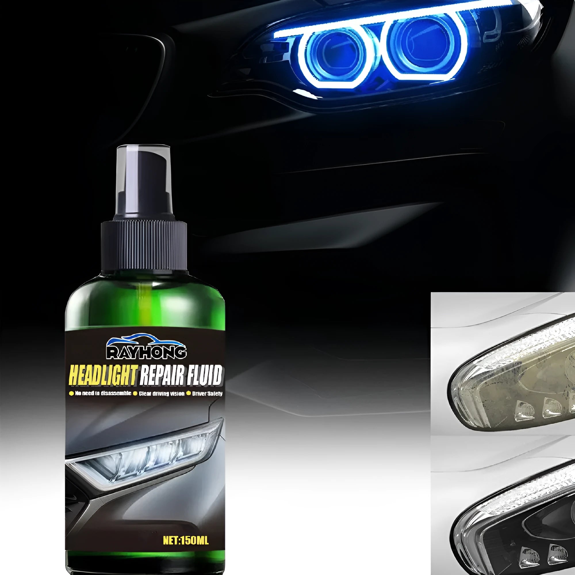 150ml bottle of car lamp repairing liquid for plastic headlight and taillight restoration