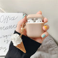 AirPods 2 silicone protective case in ice cream cylinder design with multiple colour options