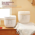 White intelligent multi-function rice cooker with 3L capacity and black inner pot on kitchen counter
