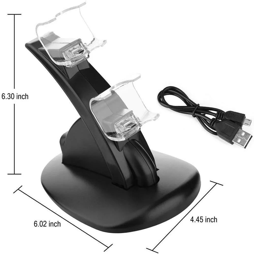 Black Xbox dual controller charging stand for Xbox One and Xbox One S gamepads