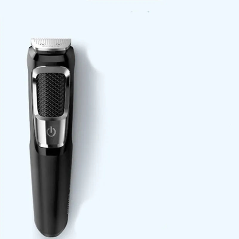 Rechargeable multifunctional nose hair and beard trimmer with cleaning brush