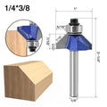 Hard alloy end mill milling cutter with 13mm blade for woodworking angle cutting