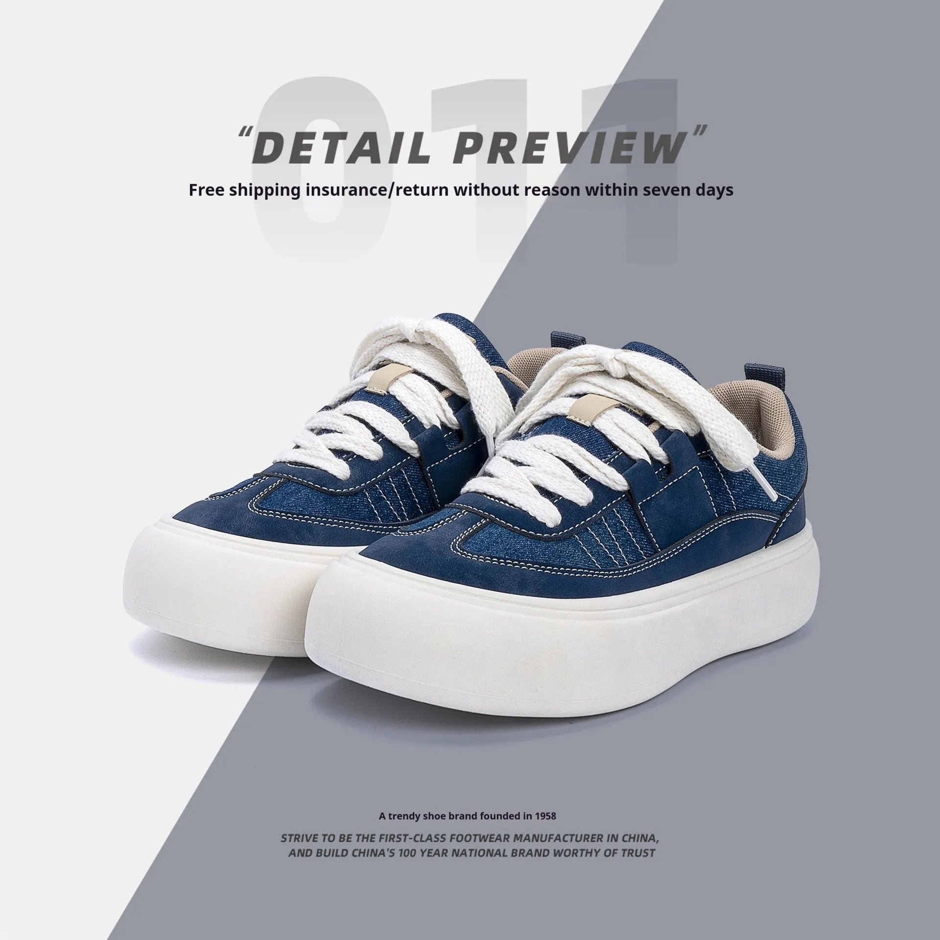 Men's black canvas platform lace-up shoes with a round toe and low-top design on a white background.