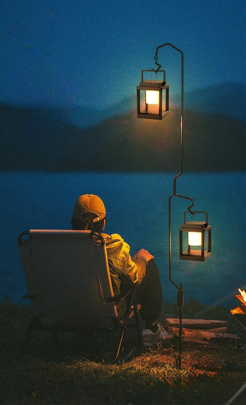 Outdoor USB handheld ambient lantern, IP55, 135 x 180mm, black cover or white shell, 5-10W